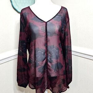 NWOT! Loft Sheer Blouse